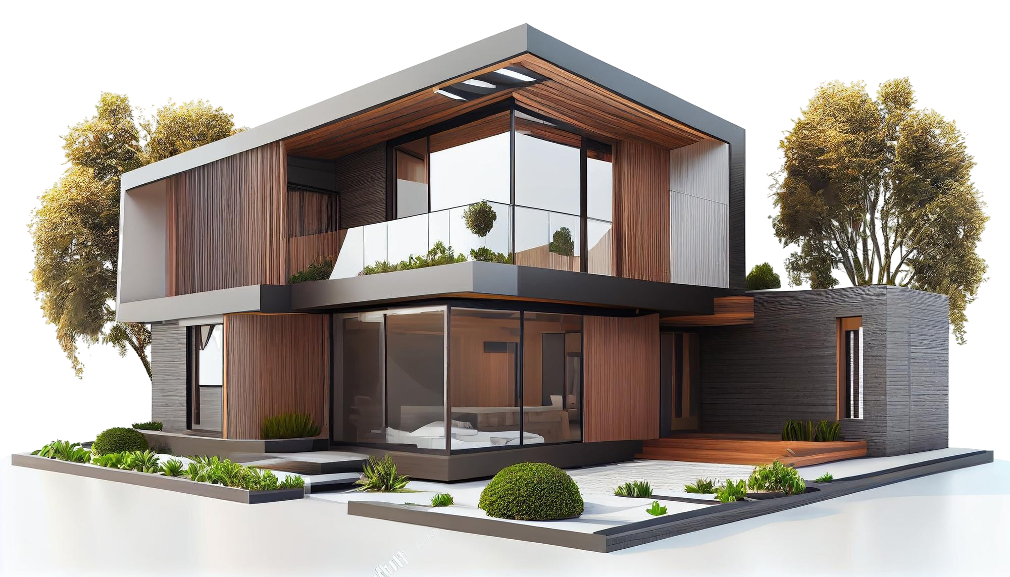 barrio-residencial-moderno-techo-verde-balcon-generado-ia